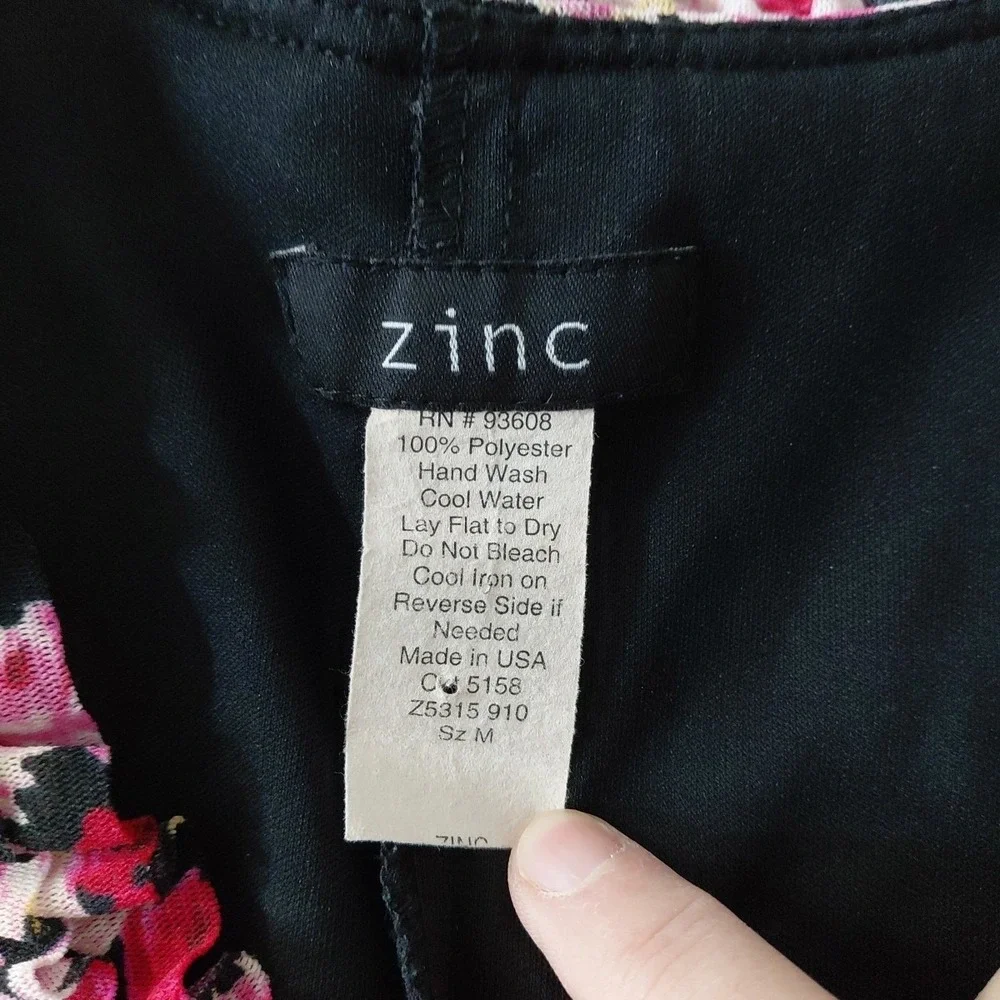 VTG Y2K 90s Zinc Mesh Dress XS/S Pink Red Floral Fairy Romantic Stretch Ruffle‎ - Picture 8 of 13